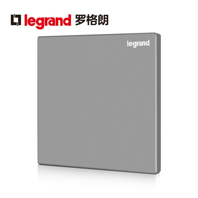 TCL罗格朗逸景银色86型大板白板灰色空白面板填空盖板盲板光板