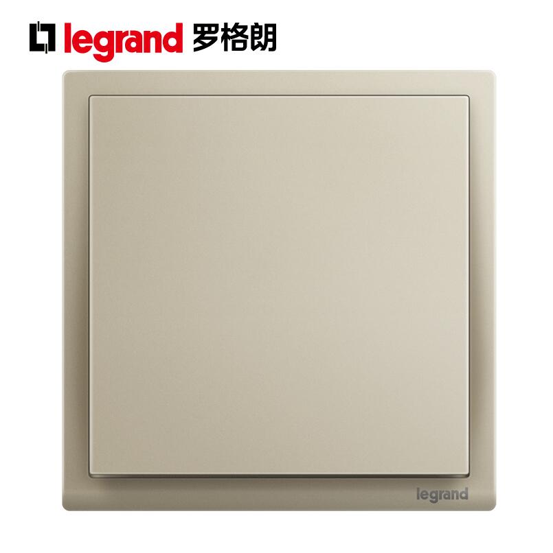 TCL罗格朗朗淳金色单联单控单开一开1开一位家用墙壁电灯开关86型