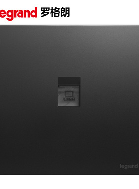 TCL罗格朗开关未莱86型黑色电脑插座电脑线插座子夜黑