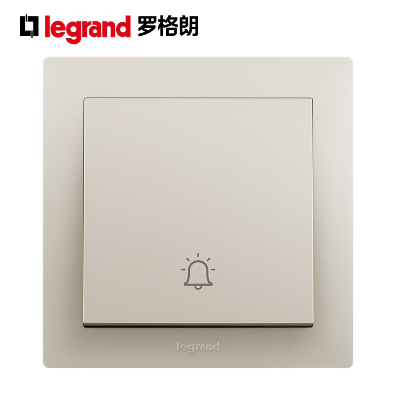 TCL罗格朗博蕴86型门铃开关叮咚面板酒店门控门铃开门按钮自复位