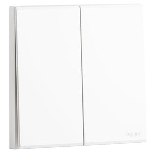 罗格朗86型画采家用二开双开多控三联开关 三控一灯中途开关面板