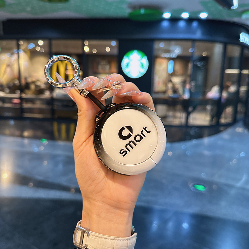适用于奔驰smart精灵一号钥匙套3号1号新款斯马特巴博斯por+包壳