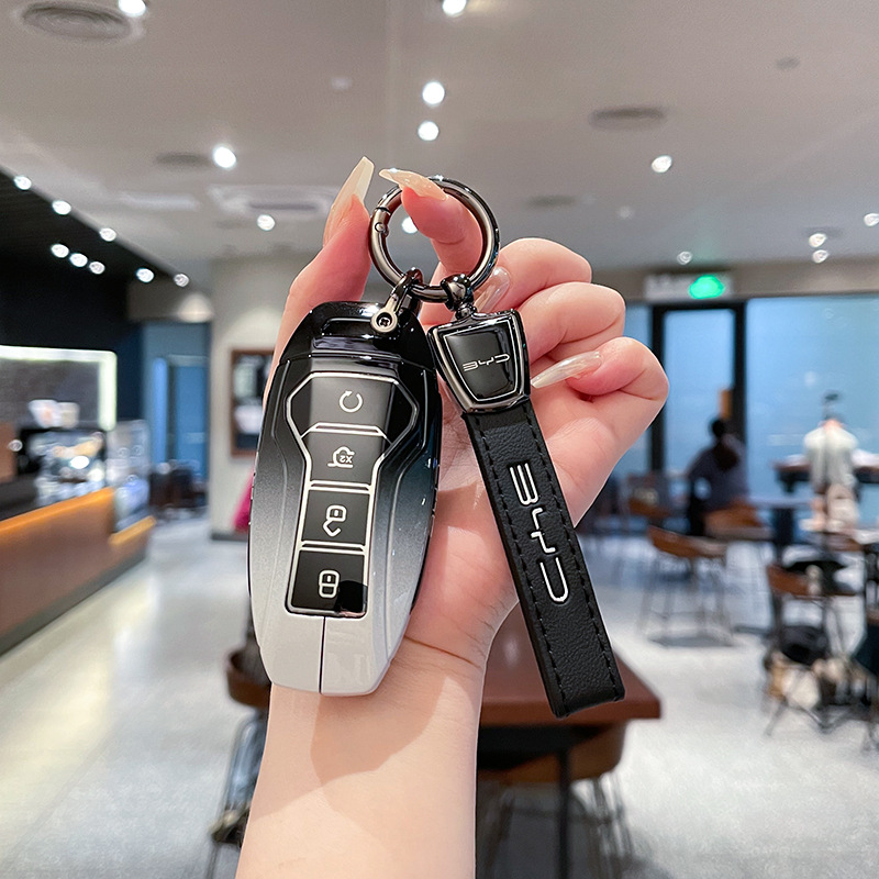 比亚迪唐2车钥匙套专用比亚迪宋pro男驱逐舰05秦plusdmi汉ev扣壳