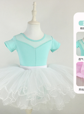 舞蹈服儿童女春秋长短袖中国舞练功服女孩跳舞衣服芭蕾舞裙考级服