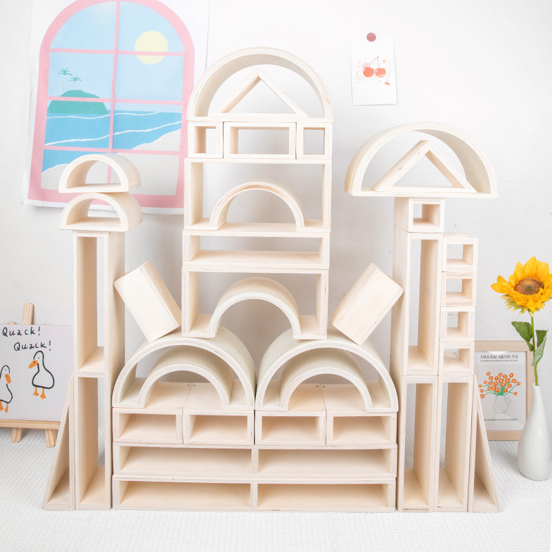 幼儿园户外建构积木大型中空