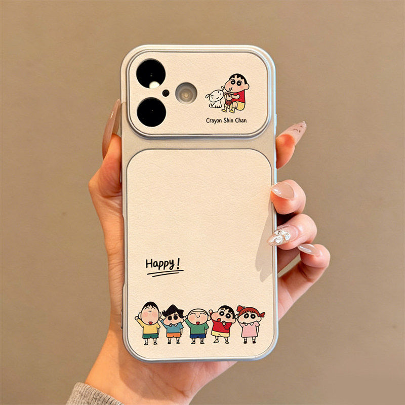 可爱小新适用苹果17手机壳iphone16pro保护套秒变17大视窗华为mate80/p80/nova15/小米17pro/reno15/x300防摔