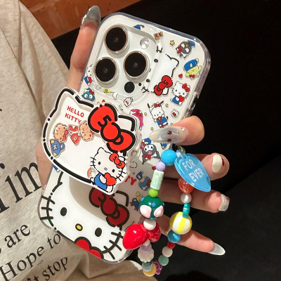 适用苹果17双层KT猫摇摇乐手机壳