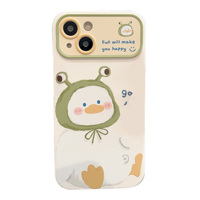 适用opporeno14硅胶鸭子手机壳