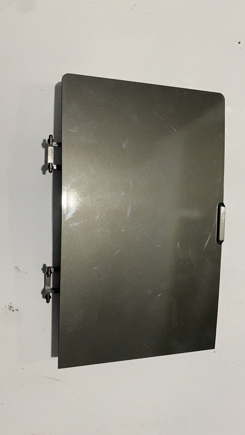 适用美的小门盖洗衣机下盖板排污口小盖银灰色款