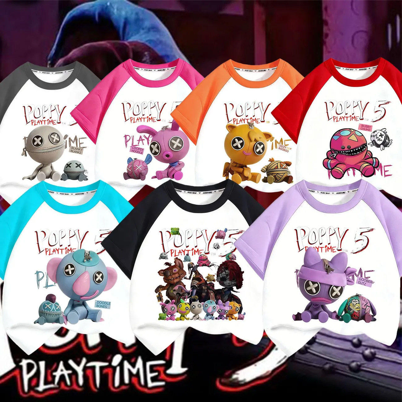 broken things5破碎之物男童短袖T恤夏季撞色中大童学生夏装上衣