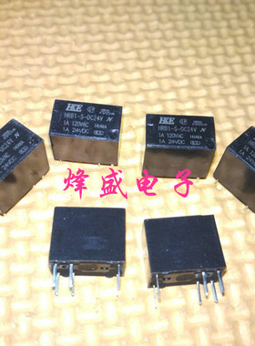 HRB1-S-DC24V一组转换 6脚 1A120VAC 代替HFD23-024-1ZS