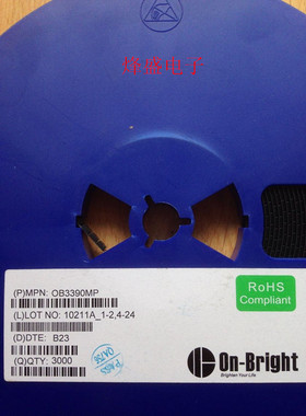 OB3390MP  全新正品LED电流恒流精度IC OB3390MP  ON-BRIGHT