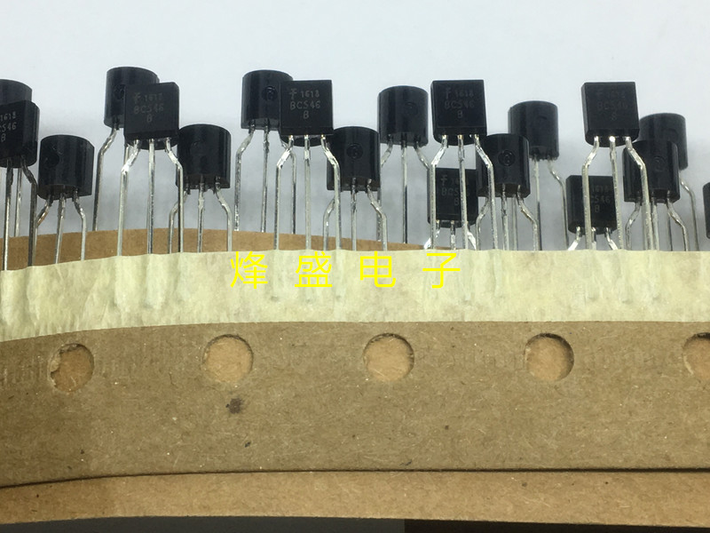 全新原装 BC546B BC546 NPN晶体管 65V 100mA 直插TO-92三极管