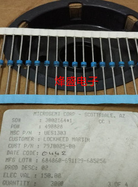 UES1303 DIODEGEN PURP 150V 6A AXIAL全新原装进口MICROSEMI现货