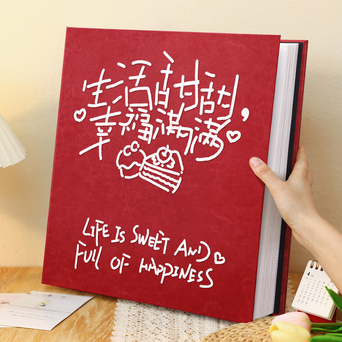 皮质六寸情侣相册订婚结婚大容量五寸照片收纳家庭宝宝恋爱纪念册