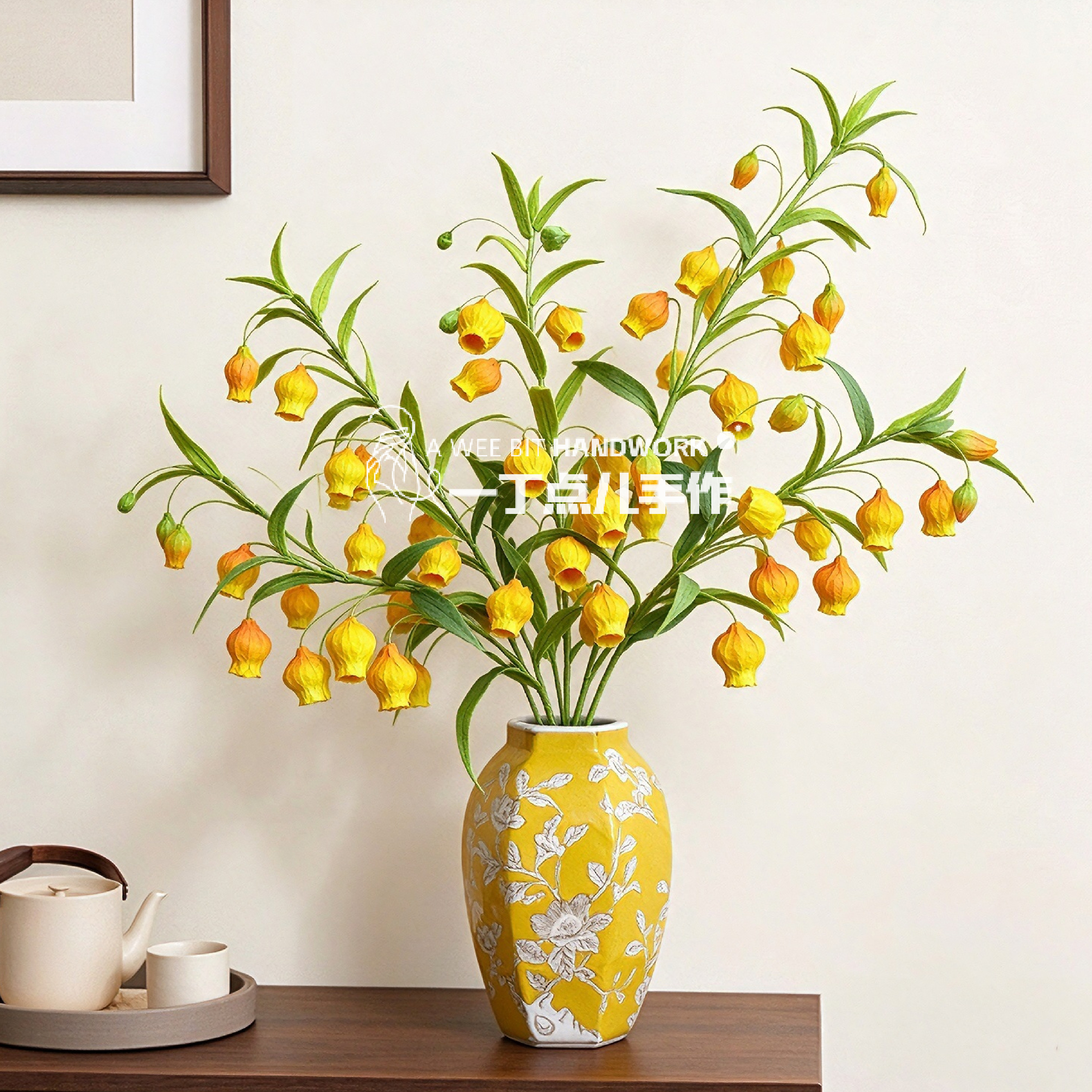DIY扭扭棒宫灯百合材料包手工自制花束成品摆件礼物附制作教程