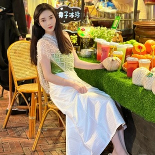 傣族服装女网红同款傣族短袖套装云南泼水节服饰夏季新小红书同款