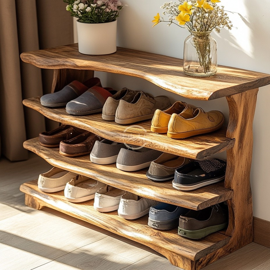 实木鞋架家用门口大容量鞋柜