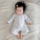 婴儿长袖 哈衣爬服男女宝宝睡衣服a类 空调服新生儿纯棉连体衣夏季