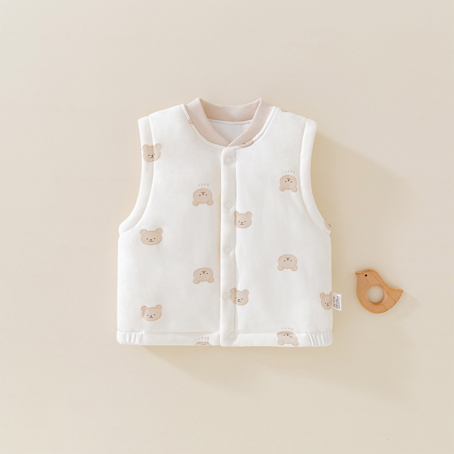 婴幼儿夹棉马甲春秋冬季男女宝宝小背心坎肩纯棉马夹内穿保暖小童