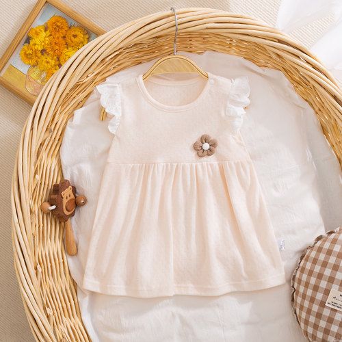 女宝宝夏装连衣裙婴儿夏季薄款无袖背心裙子公主裙外出服1岁洋气