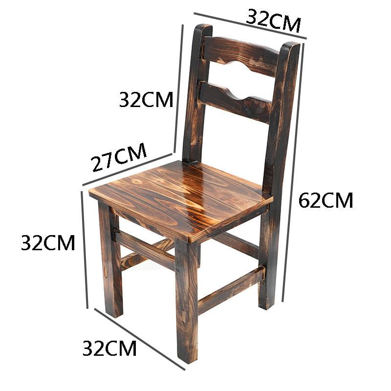 全实木靠背椅家用凳子矮凳木板凳儿童成人换鞋凳跳舞凳小木头椅子