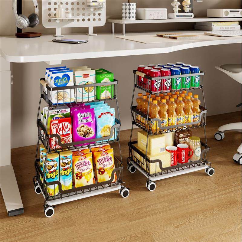 厨房置物架蔬菜架水果架储物收纳架果蔬果篮杂小推车架篮架厨房架