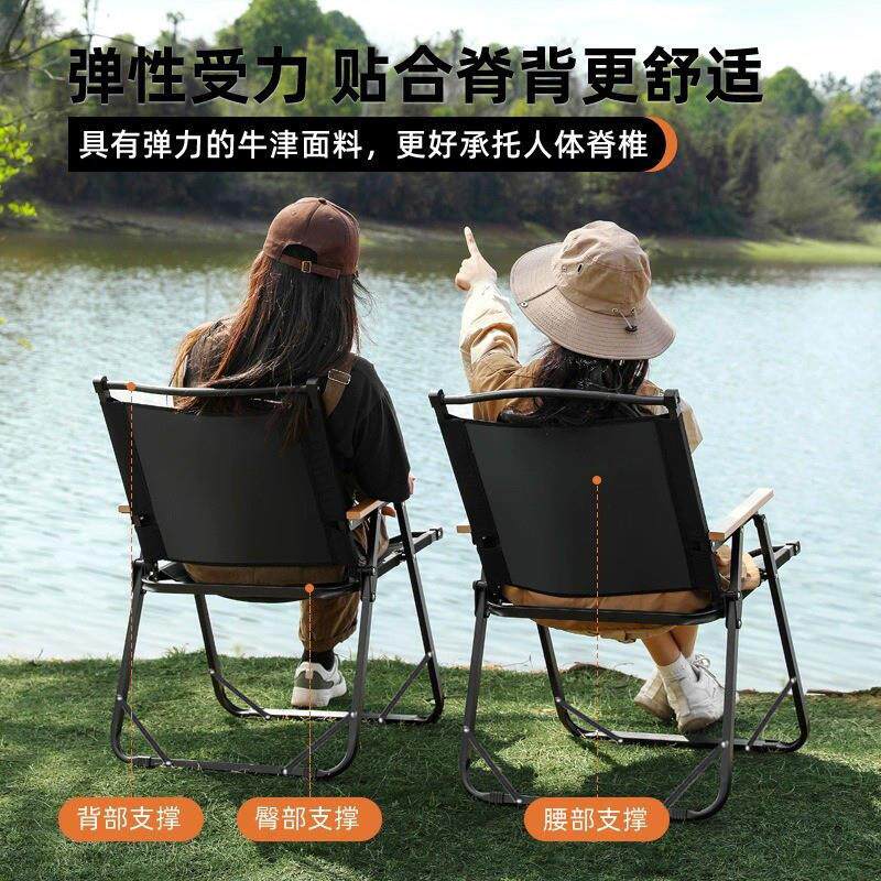 加厚加固便携式米特椅户外露营沙滩野餐折叠椅摆摊克子靠背椅桌椅