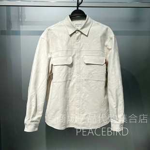 B2CHG1114M1 太平鸟男装2026年春装新款休闲时尚印花翻领夹棉外套