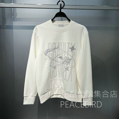 B1CRF4436K1  太平鸟男装2025年冬装新时尚休闲潮流宽松长袖卫衣