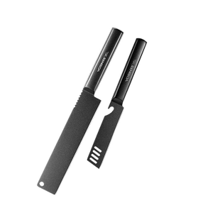 德国精钢水果刀瓜果刀套装沃生便携削皮刀宿舍刀具套装家用2件套