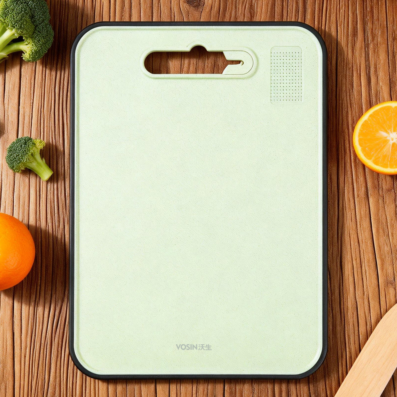 欧若拉麦秸秆菜板 家用厨房加厚防滑辅食切水果抗菌砧板小清新