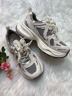 商场撤柜安妮黑豹品牌超值女鞋百搭厚底老爹鞋增高复古休闲运动鞋