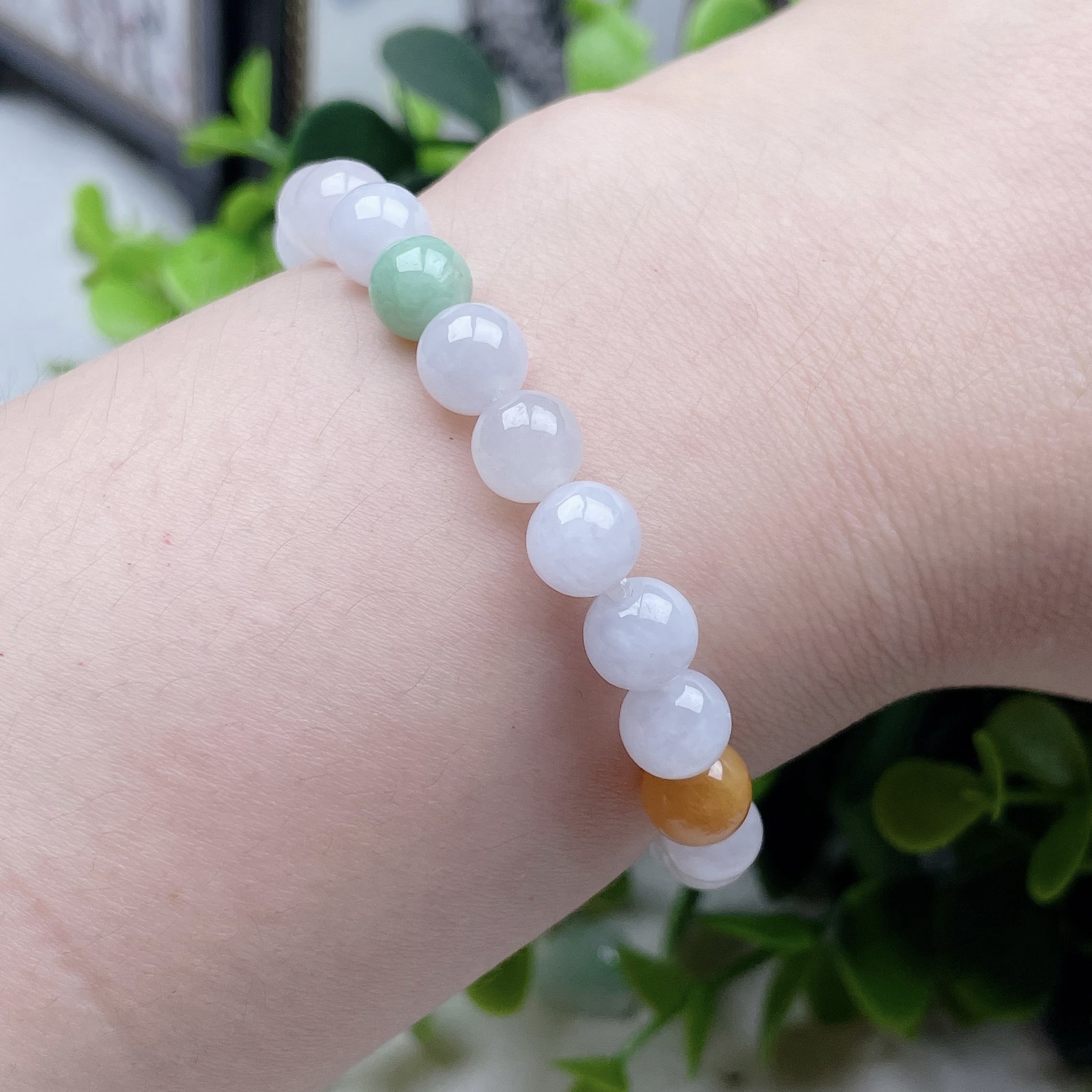 忠贤福禄寿手串多彩手链三色珠