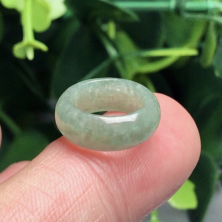 真品小号戒指满绿路通吊坠天然翡翠a货迷你幸运圈挂件宽孔小跑环