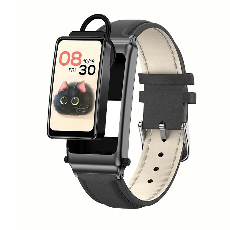 智能运动手腕式蓝牙耳机手环二合一测血压血糖睡眠NFC运动心率