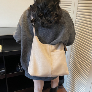 复古腋下包女大容量托特包单肩包女包2025新款 简约日韩休闲 潮时尚