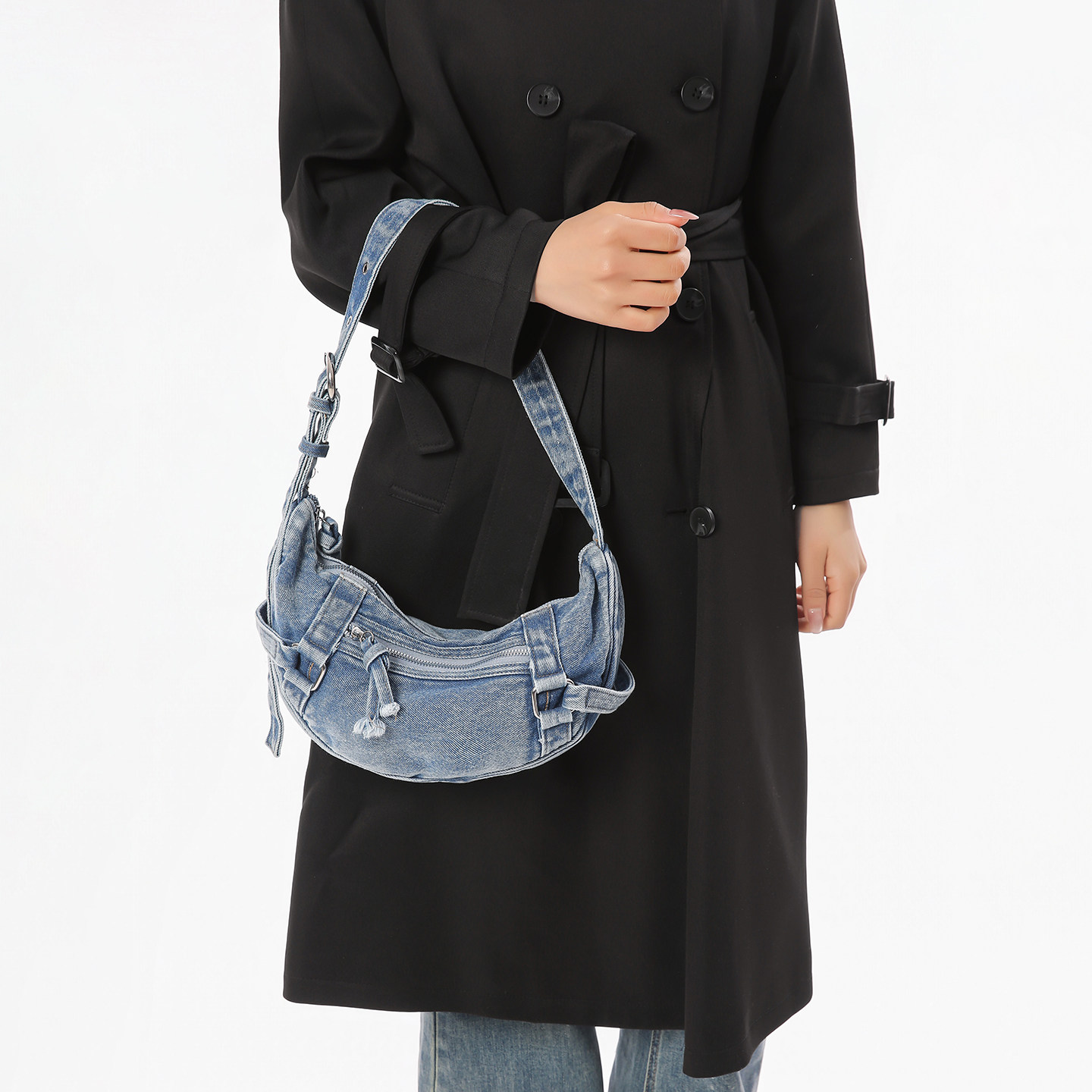 2026新款牛仔布单肩包女休闲包通勤包大容量斜挎包女包气质简约冬,箱包皮具/热销女包/男包,通用款女包,淘宝优惠券,粉丝福利购,淘宝优惠卷