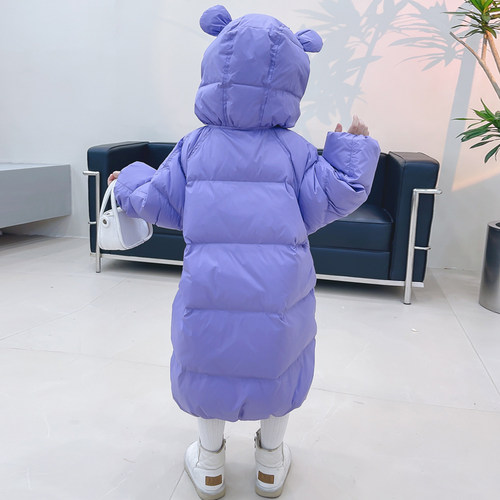 加厚儿童羽绒服中长款
