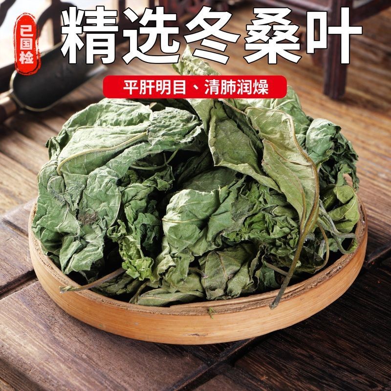 野生中药材霜桑叶正宗霜打桑叶新鲜泡水泡酒桑叶粉桑500克
