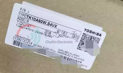 【初芯电子】TK10A60W.S4VX 封装TO-220F丝印K10A60W MOS场效应管