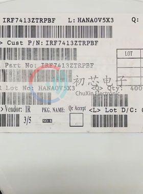 全新原装IRF7413ZTRPBF 封装SOP8 丝印F7413Z MOS场效应管30V 13A