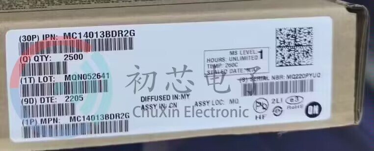 【初芯电子】全新原装 MC14013BDR2G 封装SOP14 双D型逻辑触发器