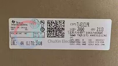 【初芯电子】TL431CLPR 封装TO-92-3 丝印TL431C 电压基准分流器