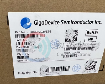 【初芯电子】全新原装GD32F303VET6 封装LQFP100 32位微控制器MCU