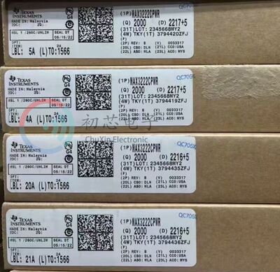 【初芯电子】 MAX3222CPWR 封装TSSOP20 丝印MA3222C 接口收发器