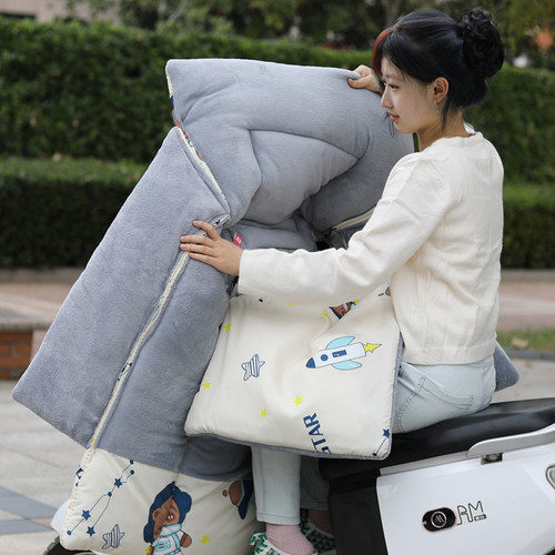 挡风被电动摩托车加绒加厚