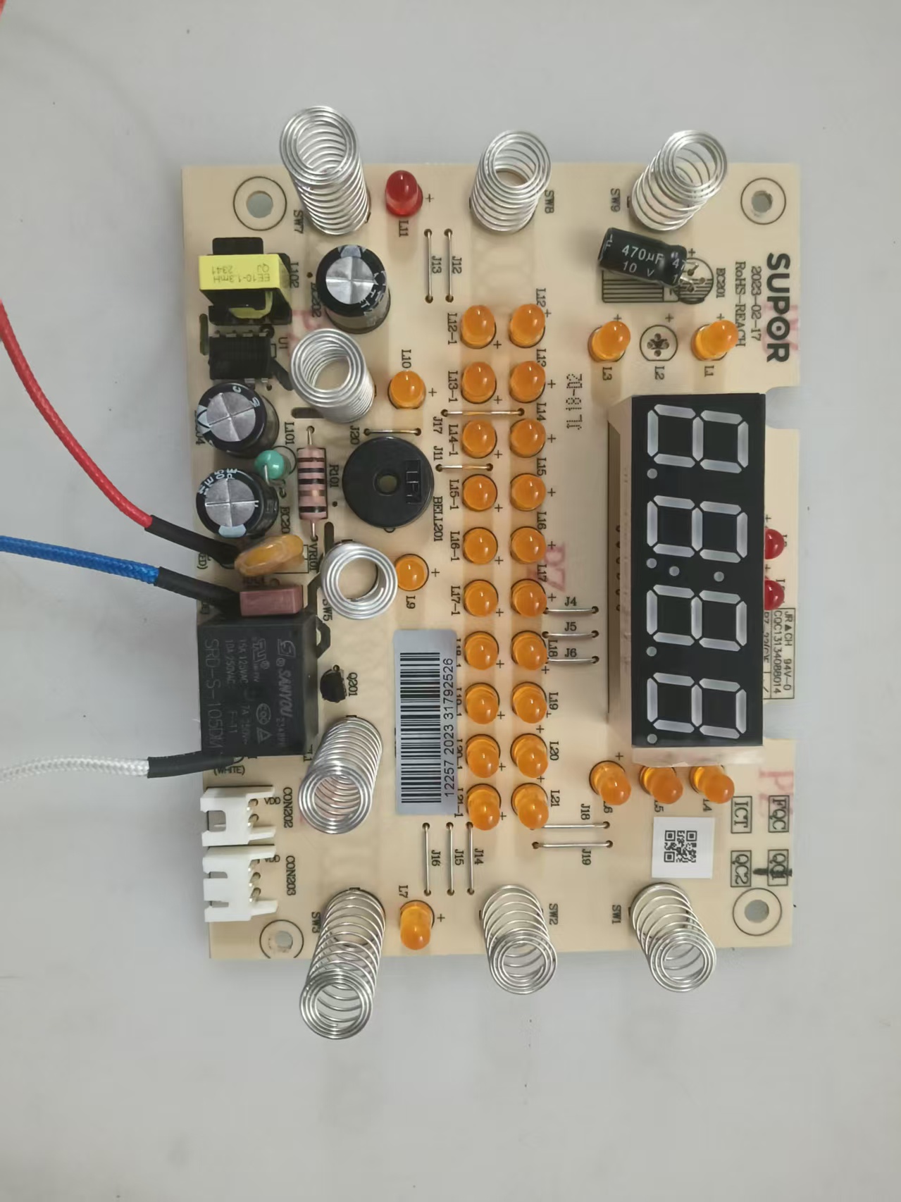 适用苏泊尔电压力锅SY-30FC12Q-DL02A显示板主板一体板原厂配件