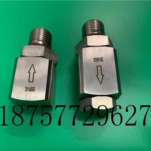 米顿罗液压计量泵配件MRA11单向阀止回阀MRB11不锈钢单向阀316L