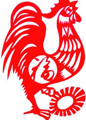 十二生肖鸡纯手工民间窗花剪纸作品画公鸡母鸡动物剪刻纸jianzi宣